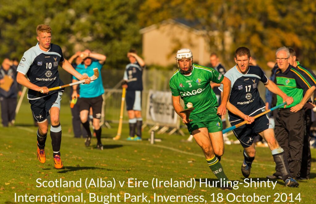 Hurling-Shinty Scotland v Ireland 18 October 2014